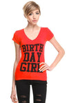 Customized - *Custom* Happy Birthday Tshirt - Red
